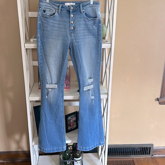 Kancan Highrise Button Fly Flare Wide Leg 11/29 - Picture 1 of 10